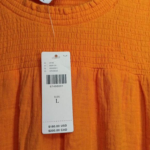 NWT Anthropologie | Sundays- Shae Dress- In Orange Sunrise - Picture 11 of 11